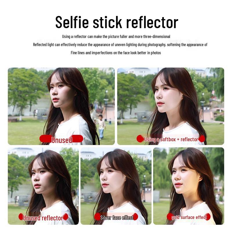 Портативный складной мини-отражатель «пять в одном» со стойкой для управления светом