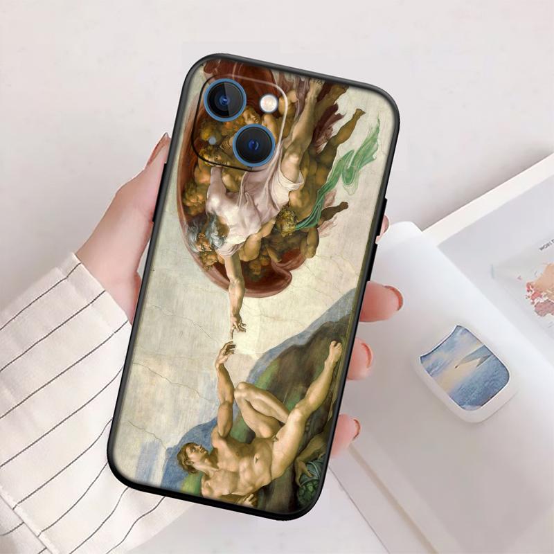 Чехол-ракушка Fresco Adam Sculpture Новый Высококлассный для телефона Redmi Note 13 14 Pro+ Plus A3 A3X 13X 13C 13R 14S 14C 14R