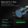 Автомобильное зарядное устройство USB Qc3.0 Двухканальное Адаптер Ультрабыстрой Зарядки Pd20w С Синим Мягким Светодиодным Индикатором Для