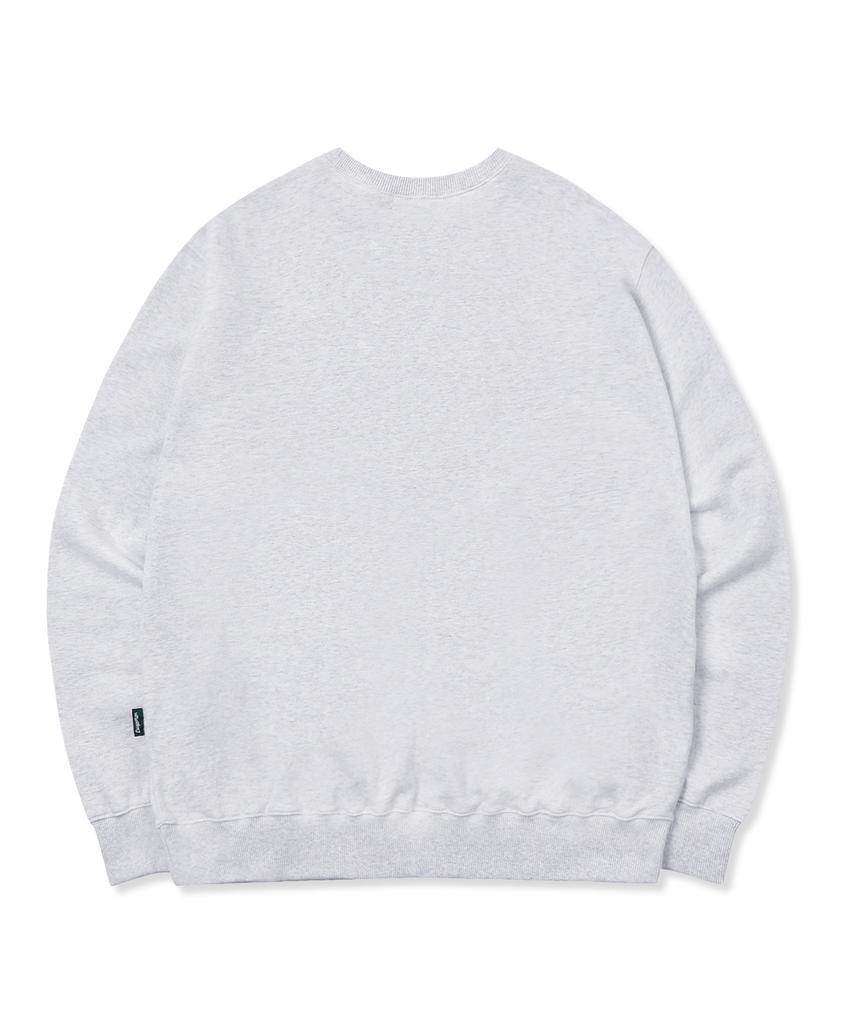 ESCAPEFROM Shouting Cat Print Sweatshirt White Melange