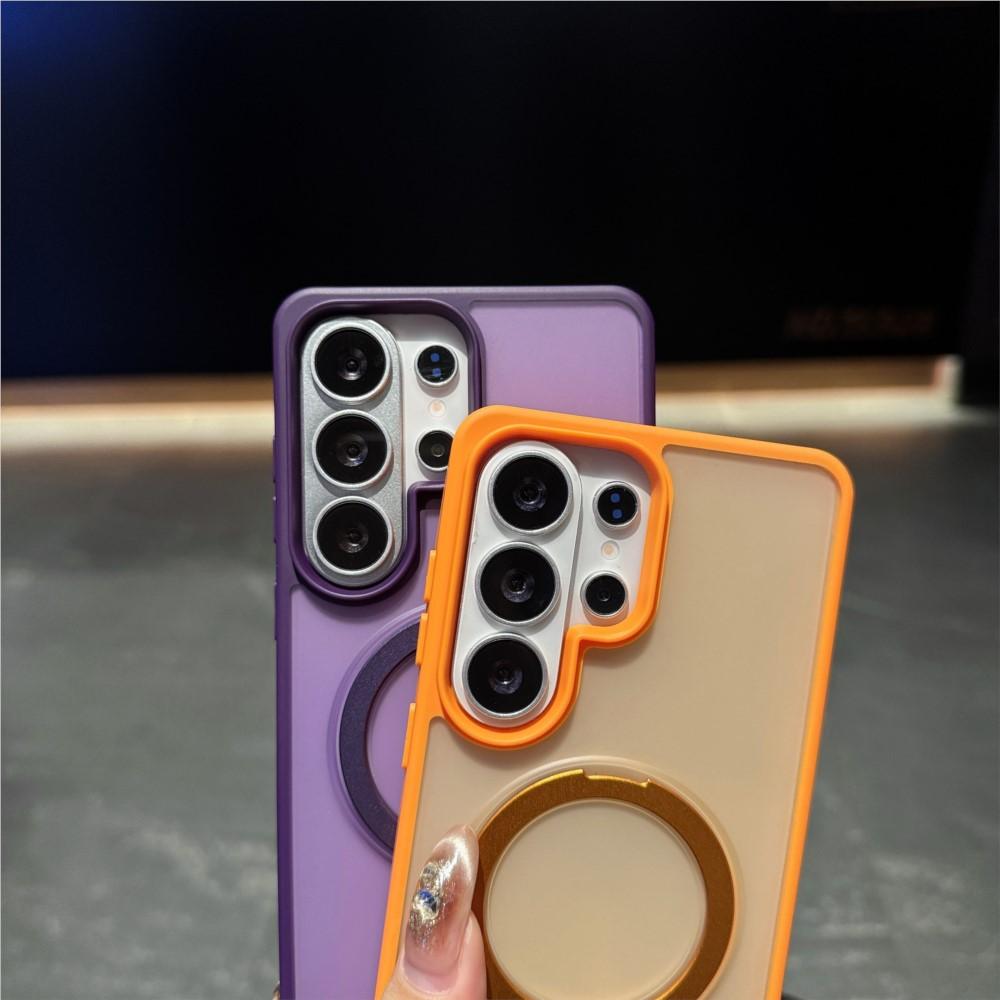 Matte Translucent For Magsafe Kickstand Ring Holder Case For Samsung Galaxy S26 S25 Edge S24 S23 FE Ultra Plus Magnetic Cover