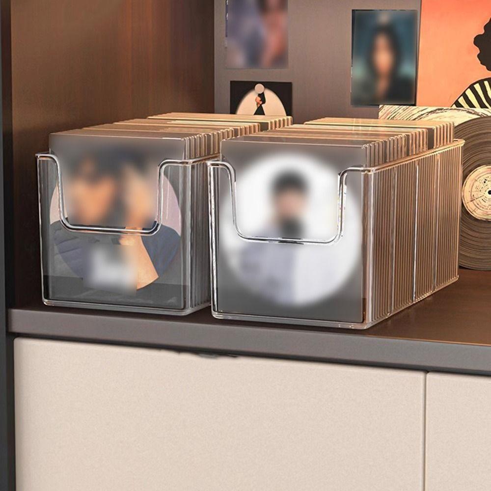 Съемный разделитель для виниловых пластинок, вместительные прозрачные коробки для DVD-дисков