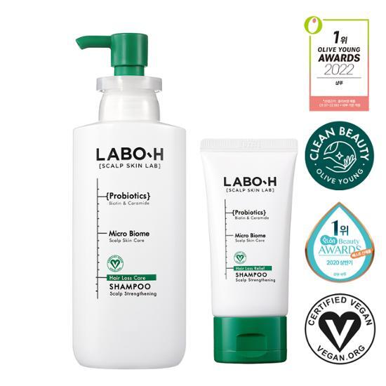 LaboH Hair Loss Symptoms Relief Shampoo Scalp Strengthening (333ml+50ml)