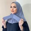 Instant Jersey Hijab Undercap Hijabs For Woman Muslim Women Hijab Cap Full Cover Snap Fastener Head Wraps Scarf Islam Turban