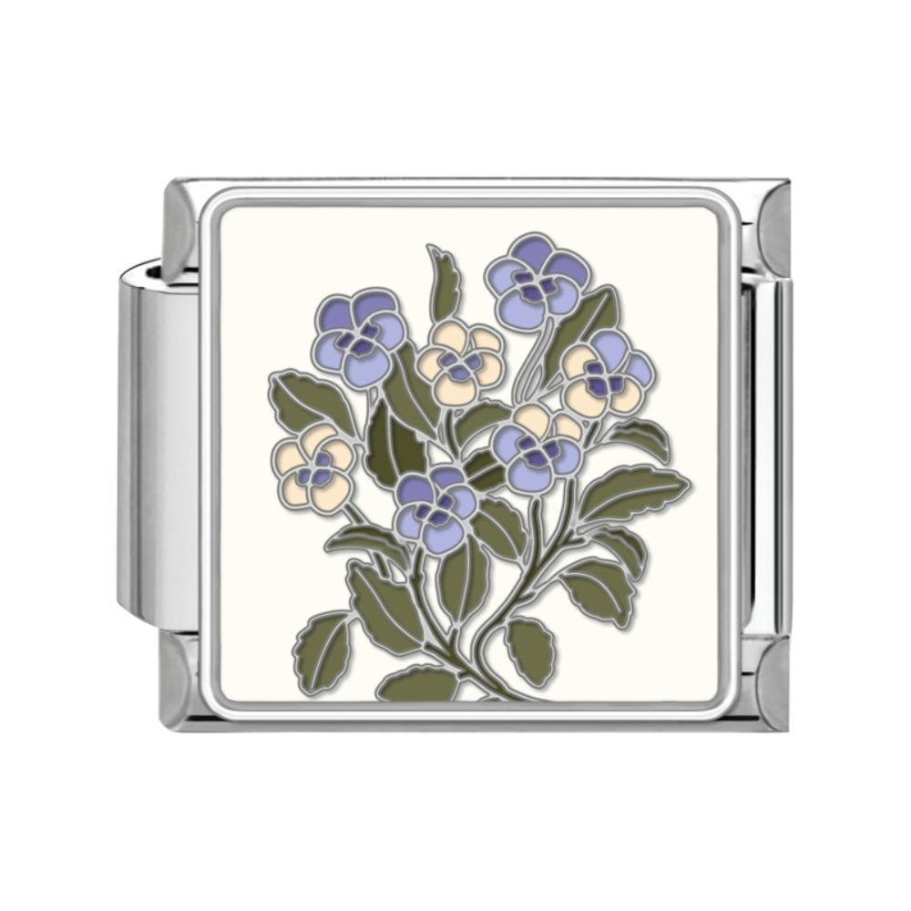 Flower Module Bracelet Accessories Stainless Steel Jewelry New Charm Bracelet Link Women's