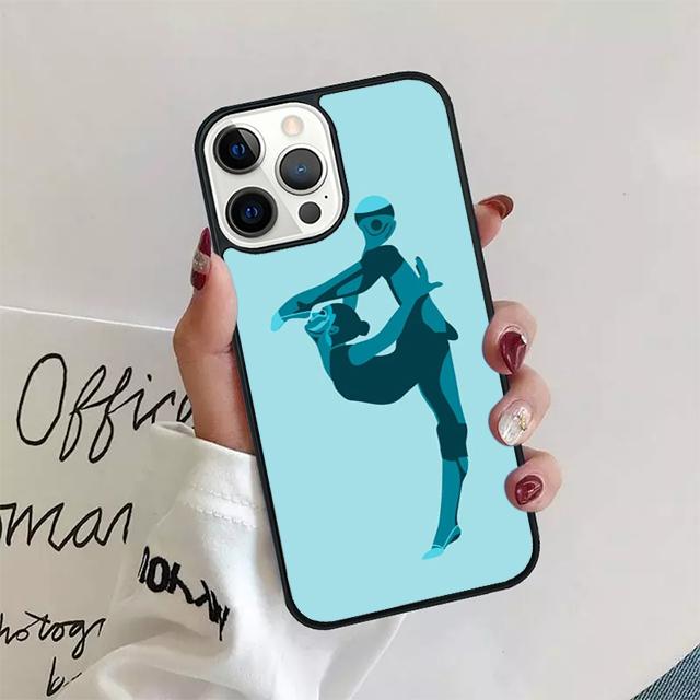 Гимнастическое движение с лентой Чехол для телефона Для iPhone 17 Air 15 16 14 13 12 Pro Max 11 Pro Max Plus Coque Shell