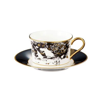 Noritake Cup Saucer 245cc Moomin Moominvalley Comet 1 Guest Black Beast China & (Кофе чай) TG93686/N-090L