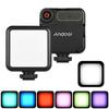 Andoer W49S Мини-лампа для фотосъемки Портативная светодиодная лампа для камеры 5600K с регулируемой яркостью и регулируемой яркостью