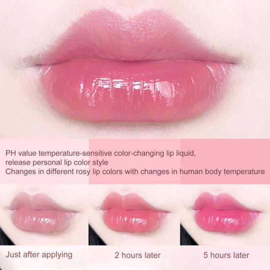 3g Lip Balm Mild Moisturizing Waterproof Long Lasting Non-stick Cup Lip Care Repair Natural Peach Color Changing Lipstick Makeup Lip Gloss for Girls
