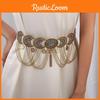 Bohemian Style Waist Chain With Alloy Embellishments And Tassels For Festival