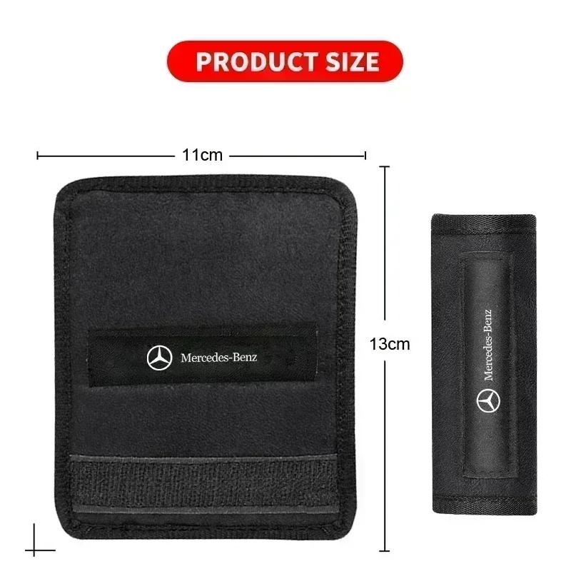 D81/2Pcs Suede Car Roof Handle Protect Cover Handrail Pull Glove Auto Accessories for Mercedes Benz W211 W204 W210 W203 CLA GLA