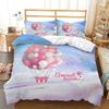 Love Heart Valentine's Day 3D Duvet Cover Bedding Set Comforter Linen Pillowcases Wedding Decor For Couples Twin King Queen