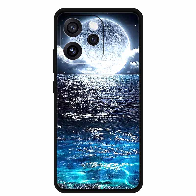 Чехол для телефона Oppo Reno15 Мягкий силиконовый чехол из ТПУ для OPPO PLW110 6,32" Черный чехол для Oppo Reno 15 5G Модный крутой корпус