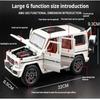 Новая симуляция 1:24 полномасштабных модели автомобиля G63, шестидверный игрушечный внедорожник из цинкового сплава со звуком и светом, подходит для детей, мальчиков, подарок