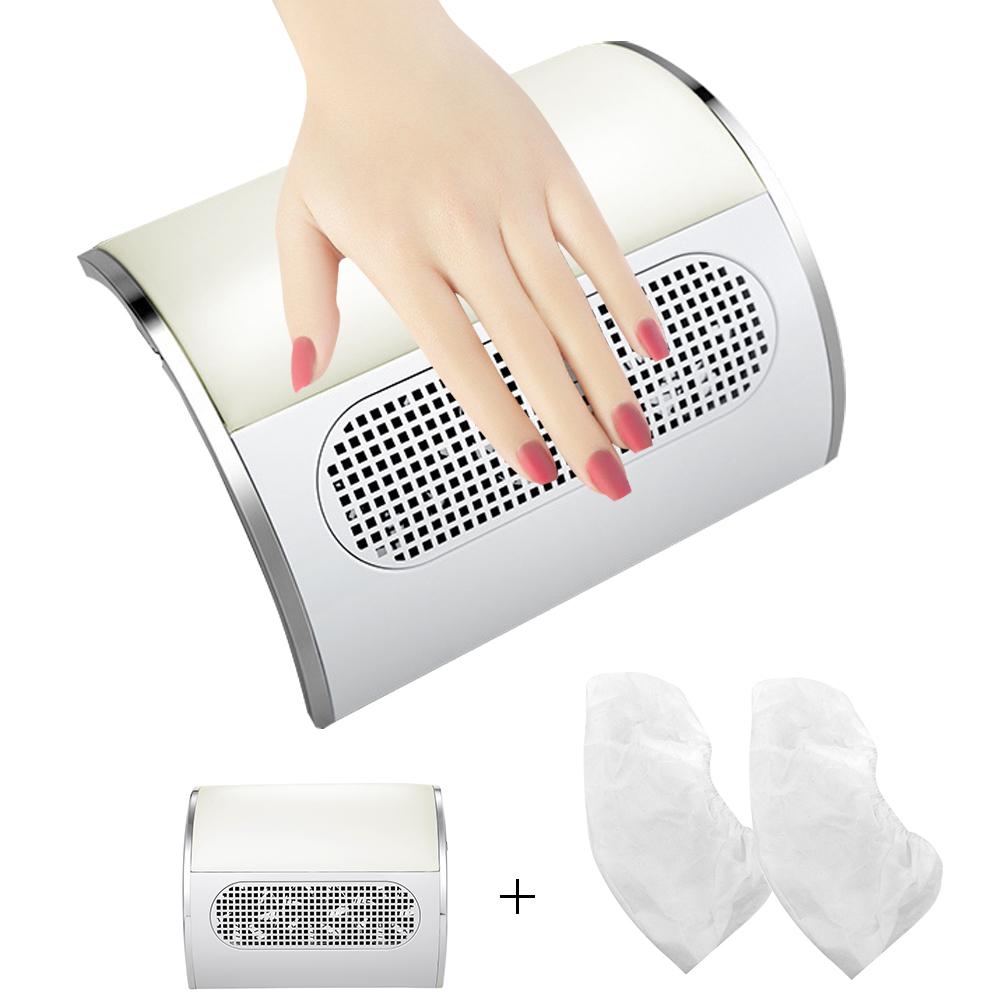 Пылеуловитель для ногтей Пылесос для пылесоса Nail Art Salon Suction Dust Machine с 3 вентиляторами Маникюр 2 пыли