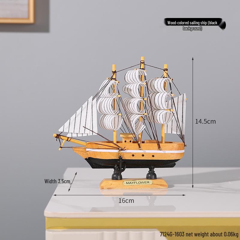 Орнамент Парусная лодка - Модель для украшения дома или офиса