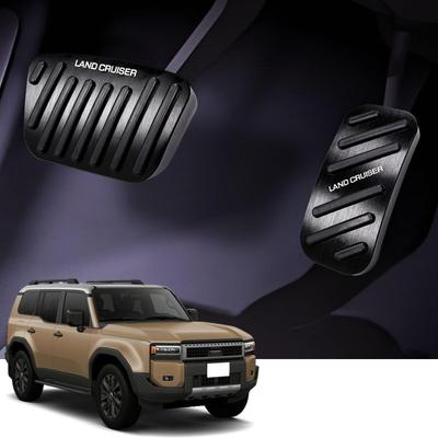 Накладки на педали тормоза и газа HUDIY серии Land Cruiser 250 для LAND CRUISER серии 250 2024 Алюминиевый сплав Легкие царапины и пятна В комплекте
