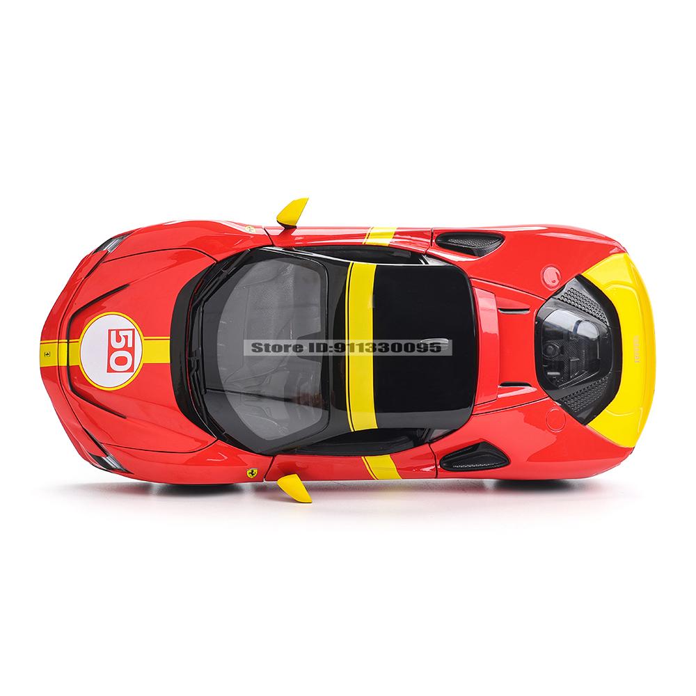 Ббураго 1:18 Ferrari SF90 STRADALE ASSETTO FIORANO №50 гоночная модель симулятор модель автомобиля сплав автомобиль игрушка коллекция