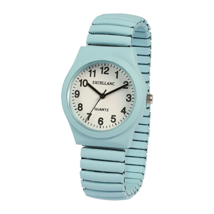 Montre - EXCELLANC - Excellanc - Femme - Cadran bleu - Bracelet extensible acier inoxydable
