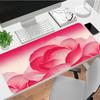 Игровой коврик для мыши Розовые лепестки XL Нескользящая резиновая основа Прошитый край Водонепроницаемый коврик для стола для ПК Ноутбука Геймера Офиса Компьютерные аксессуары C927561
