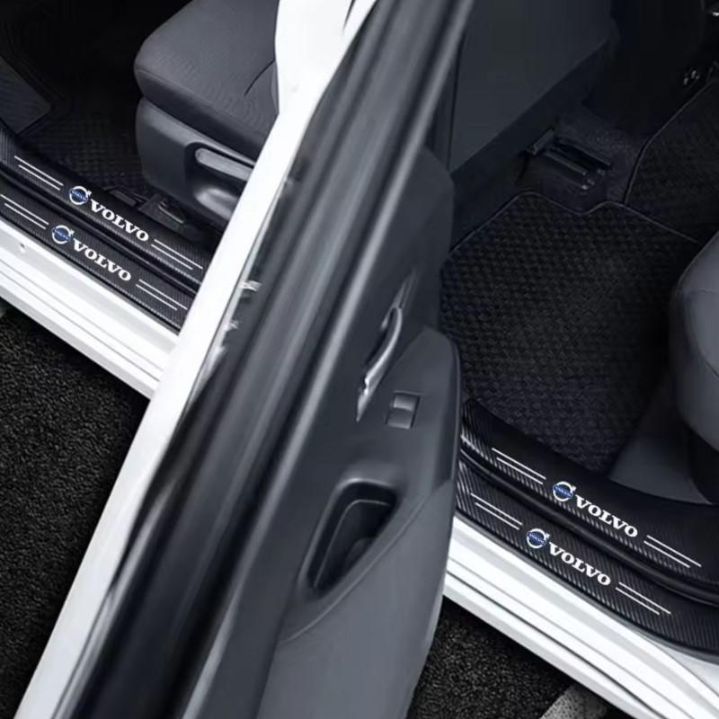 1/4/5Pcs Car Door Sticker Threshold Anti Scratch Decal Accessories For Volvo Xc60 Xc90 V40 V60 S60 V50 V90 S80 C40 XC40 Rdesign