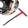 Снимите перед полетом Мотоциклетный пружинный съемник - Т-образный инструмент с резиновым покрытием для снятия/установки выхлопной трубы