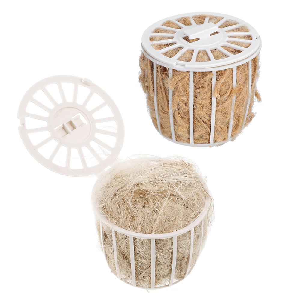 2Set Bird Nesting Material Set Cotton and Jute Blend for Small Birds Breeding Nesting Comfortable Cage Garden Safe