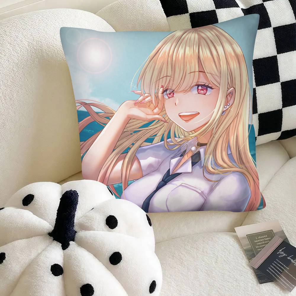 Anime MMy DDressUp DDarlingS Pillow Case Fashion Square Pillowcase Bedroom Sofa Room Ins Decoration Leisure
