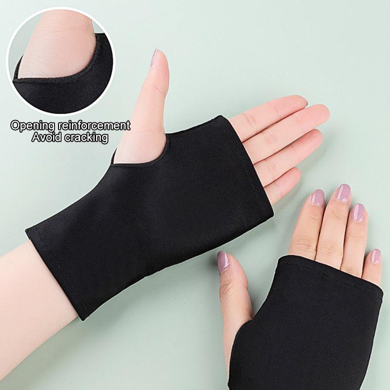 1 пара Эластичность Модные Повседневные Вискозные Нити Уличные Велосипедные Перчатки без пальцев Спортивный стиль Тонкий стиль Солнцезащитные