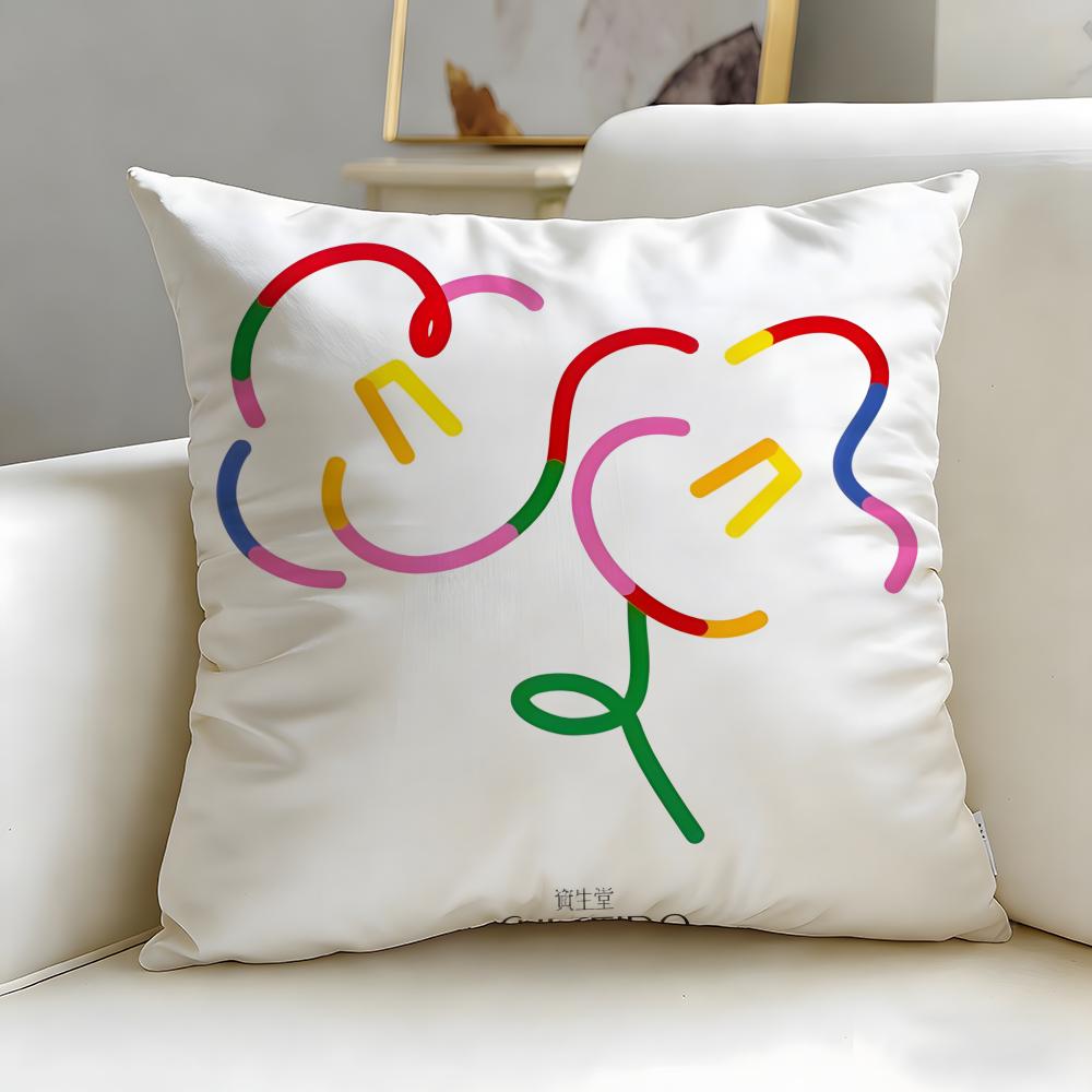 Классический бренд уходовой косметики Shiseido Чехол-наволочка для подушки Cushion Cover Soft & Easy-Wash – Универсальный для дивана, кровати, путешествий и офиса