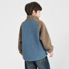 Boys' Winter Stand-Collar Raglan Fleece Jacket