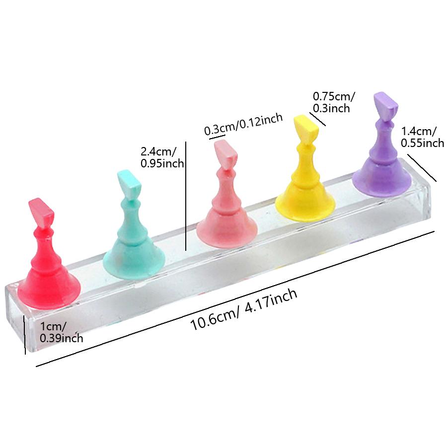 Магнитная неоновая цветная база для ногтей, держатель для типсов, набор для демонстрации накладных ногтей в салонах и дома