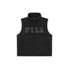 Letter Logo Print Lined Loose Down Vest Unisex Vests Black F51U349903FBK