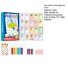 1 Set Squeegee Art Kids Paint Kit DIY Rainbow Scratch Painting Crafts
