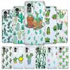 Милый зеленый кактус ботаника, новый квадратный прозрачный чехол для телефона для Xiaomi Redmi Note 12 11 9S 9 8 10 Pro + 7 8T 9C 9A 8A K40 игровой чехол