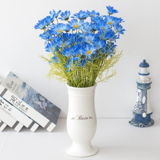 5 шт., искусственный цветок Маргариты, товары для вечеринок из искусственного шелка, ваза для цветов, горшки, имитация букета для дома