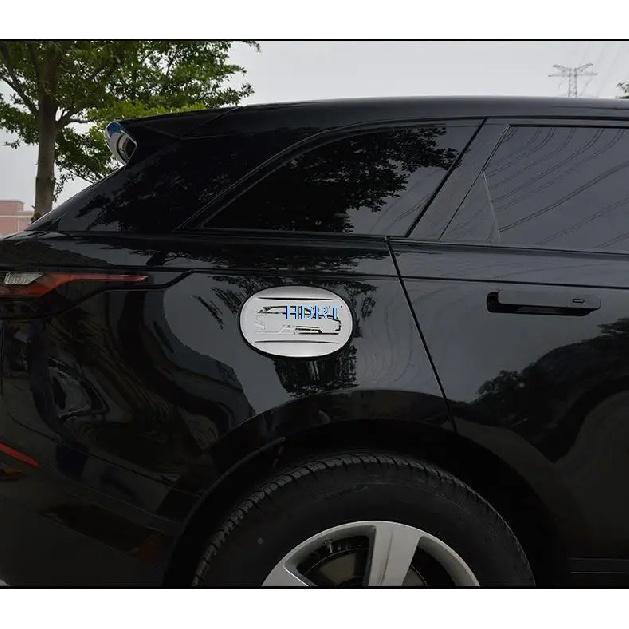 For Land Rover Range Rover Velar 2017+ Exterior ABS chrome Car Style Body Fuel Oil Tank Cap Cover Trim frame Protection Sticker