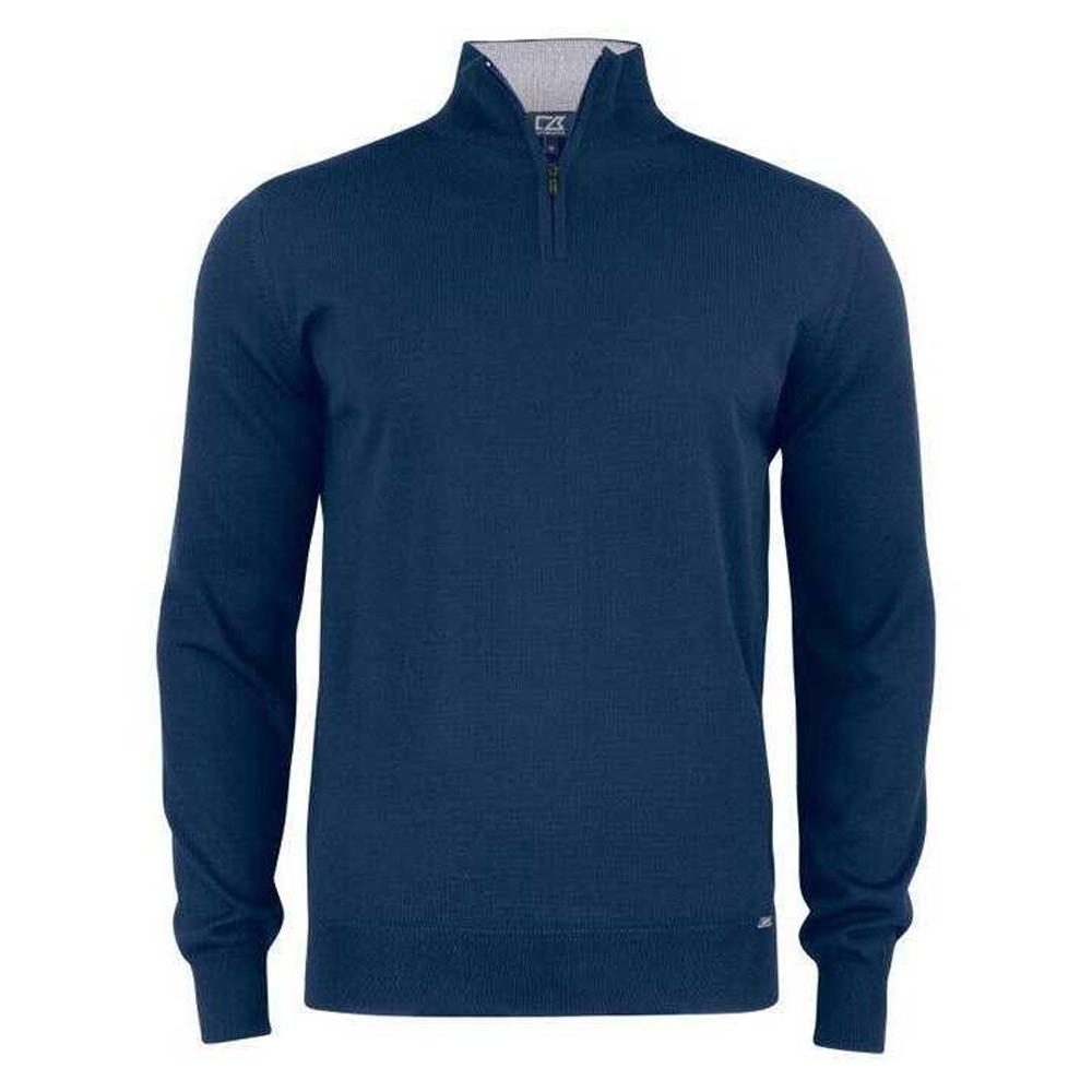 Cutter & Buck Mens Merino Wool Half Zip Sweatshirt