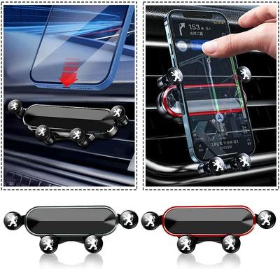 Для автомобиля Peugeot Держатель для телефона на вентиляционное отверстие Подставка для смартфона Гравитационный держатель Для Peugeot 206 207 307 3008 2008 308 407 408