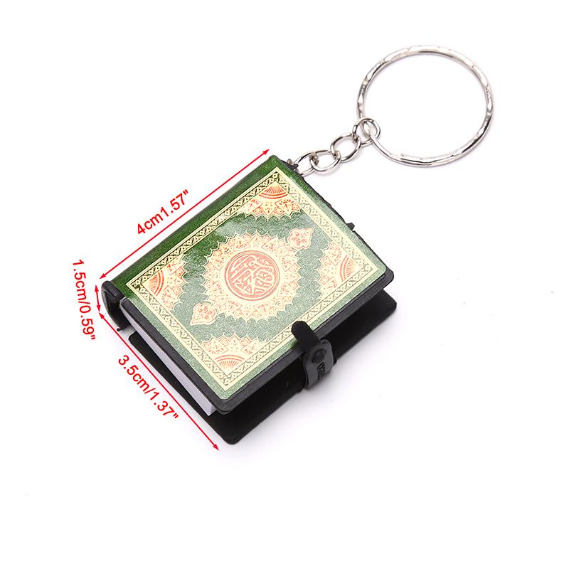 Мини-Ковчег Коран Книга Коран Брелок Мусульманские Ювелирные Изделия Деко Подарочный Ключ Подвеска