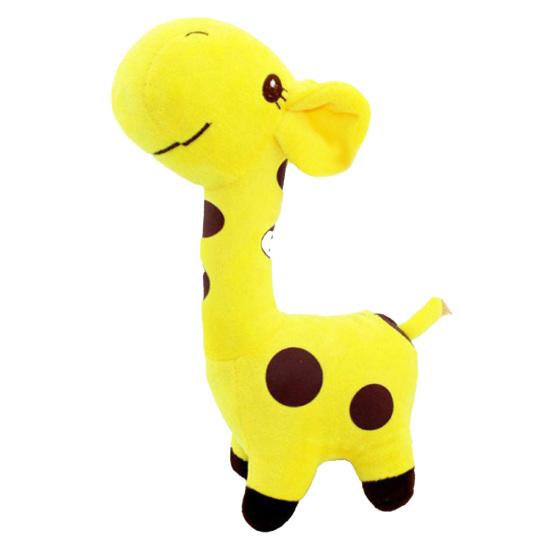 Stuffed Toy Skin-friendly Cartoon Animal Giraffe Shape Stuffed Animal Plush Toy for Kid