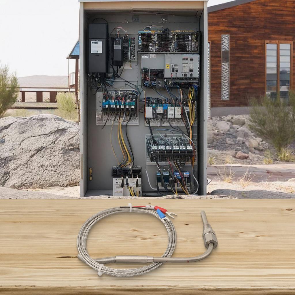 NPT Выхлопной зонд Термопара типа K Регулируемая длина кабеля Внутренняя изоляция