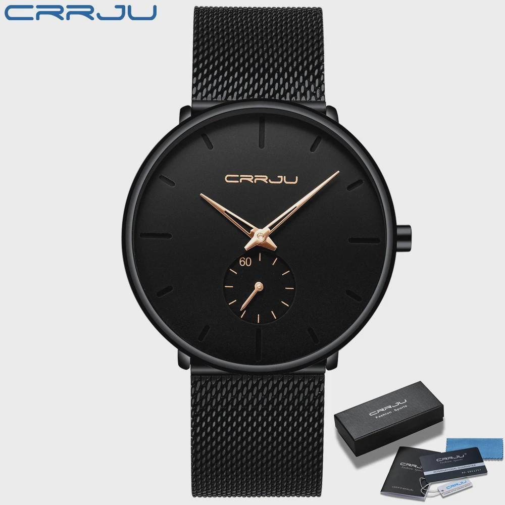 Men's Casual Sports Waterproof Watches Luxury Analog Quartz Wrist Watch for Men Stainless Steel Watches