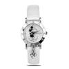 Disney Women's Mickey Mouse Character Charm Leather Band Watch OW035DW,Korean Popular Watches