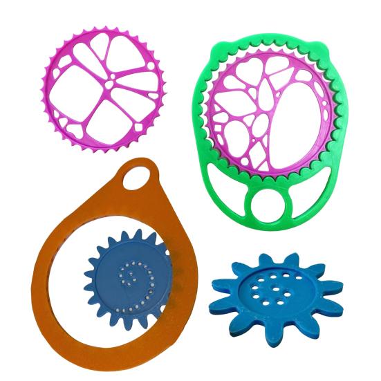 Спиральная художественная шестерня, геометрическая линейка, инструмент для рисования, шаблон спирального круга, набор для рисования, обучающий трафарет для рисования спиральной кривой, товары для рукоделия