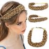 Синтетические эластичные волосы классические толстые широкие плетеные элегантные ручные плетеные повязки на голову для женщин и девочек повседневные аксессуары