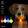 Dogs Collars Anti Loss Pendant Waterproof Safety LED Flashing Light USB Rechargeable LED Light Pendant For Dogs Cats Pets