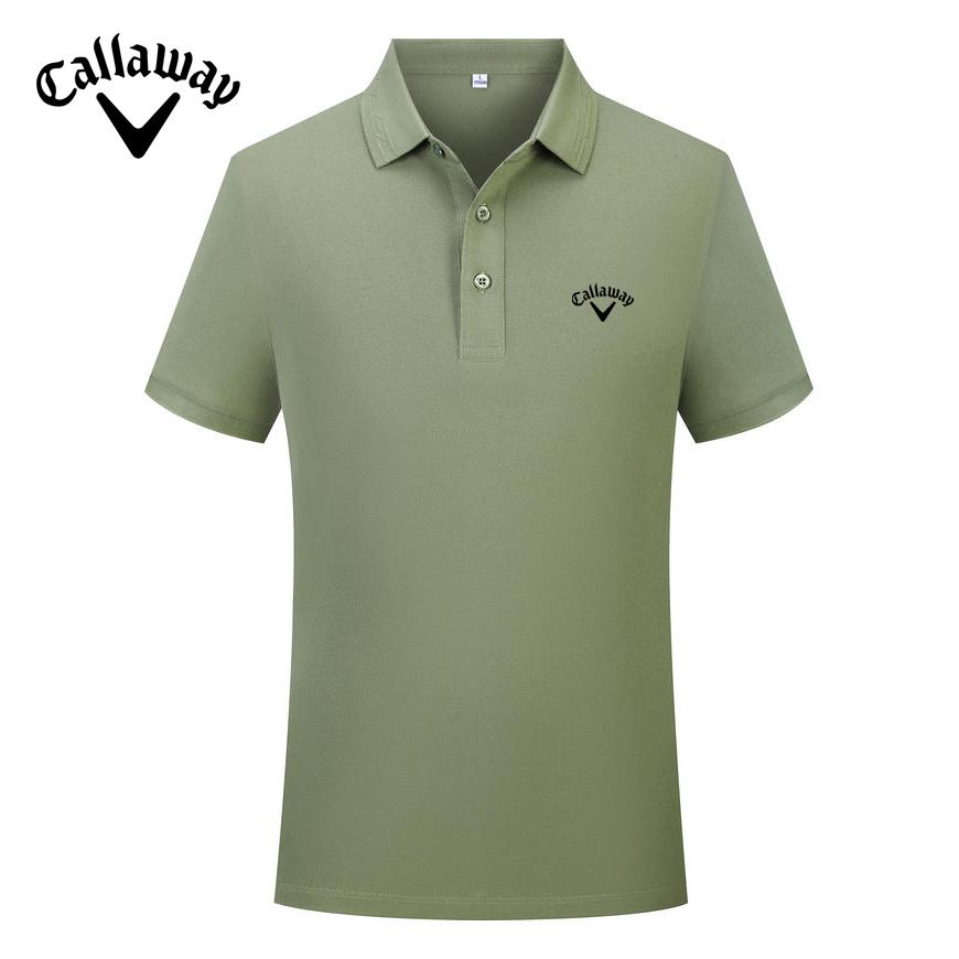Callaway 2025 Весна/Лето Вышивка Однотонная Спортивная Хлопковая Рубашка Поло Для Мужчин и Женщин Быстросохнущая Пот Впитывающая Рубашка Поло