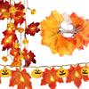 0.5W Artificial Maple Leaves LED String Light Battery Powered For Thanksgiving Halloween Christmas Holiday Decorations