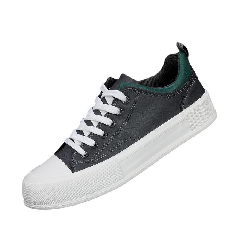 Мужская обувь осень и весна новые мужские кожаные туфли, корейский стиль модная повседневная обувь повседневная мужская обувь